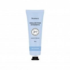 Крем для рук с маслом ши и запахом свежести Deoproce Shea Butter Hand Cream Soft Powder