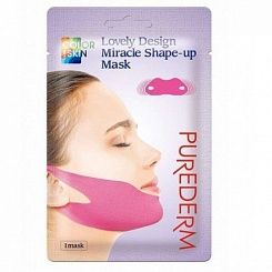 Маска бандаж для коррекции подбородка Purederm Lovely Design Miracle Shape-Up Mask, 10 г