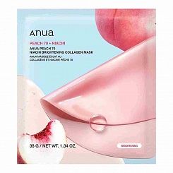 Тонизирующая гидрогелевая маска для сияния кожи с экстрактом персика ANUA Peach 70 Niacin Brightenin