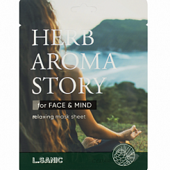 Тканевая маска с экстрактом кедра и эффектом ароматерапии L.Sanic  Herb Aroma Story Cedar Relaxing
