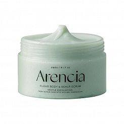 Скраб для тела и кожи головы французская мята и лилия Arencia Fresh Cloud Body & Scalp Scrub 260 г