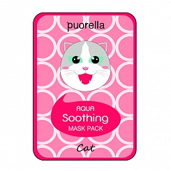 Увлажняющая тканевая маска кошка Aqua Soothing Mask Pack-Cat 
