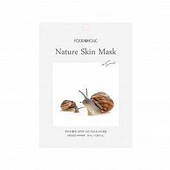 Тканевая маска для лица с муцином улитки FoodaHolic Nature Skin Mask Snail, 23 гр