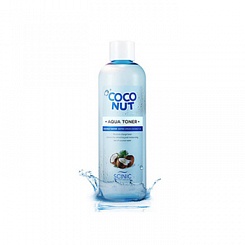 Тонер увлажняющий голубой на основе кокосового масла Scinic Coconut AQUA toner (500 мл)