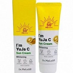 Солнцезащитный крем для лица с эктрактом юдзу Dr.Meloso Yuja Whitening Sun Cream, 70 мл