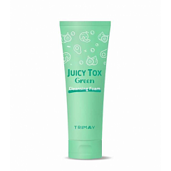 Пенка на основе зеленого комплекса экстрактов фруктов Trimay Juicy Tox Green Cleansing Foam, 120 мл