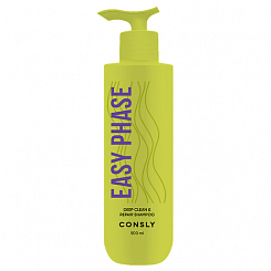 Шампунь для глубокого очищения жирной кожи головы Consly Easy Phase Deep Clean & Repair Shampoo