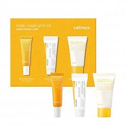 Набор для осветления кожи лица с ниацинамидом Celimax Pore+Dark Spot Brightening Care Kit (10+7+10)