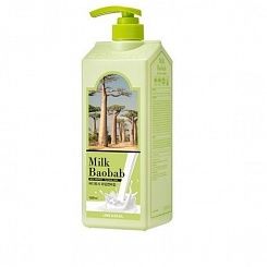 Гель для душа с ароматом лайма и базилика  Milk Baobab Body Wash Lime and Basil 1000 мл
