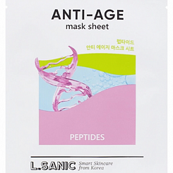 Тканевая маска для лица с пептидами  L.Sanic Peptides Anti-Age Mask Sheet 25 мл