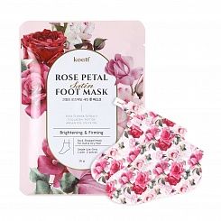 Маска-носочки для ног с экстрактом розы Koelf Rose Petal Satin Heel Mask, 16 гр