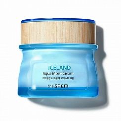 Крем для лица увлажняющий с ледниковой водой The Saem Iceland Aqua Moist Cream 60мл