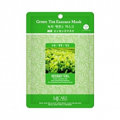 Mаска тканевая с зеленым чаем  для лица Mijin Essence Mask 24 гр