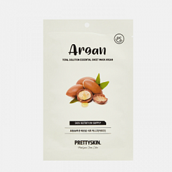 Маска для лица с экстрактом арганового масла PrettySkin Total Solution Essential Sheet Mask Argan 23