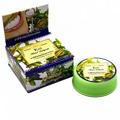 Тайская травяная зубная паста отбеливающая - с экстрактом кои, ROCHJANA 30 гр